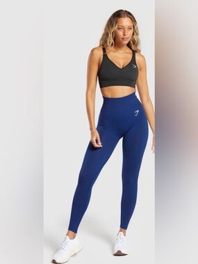 Gymshark Blue High Waisted Seamless Leggings Size M